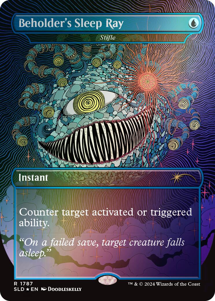 {R} Beholder's Sleep Ray - Stifle (Rainbow Foil) [Secret Lair Drop Series][RBF SLD 1787]