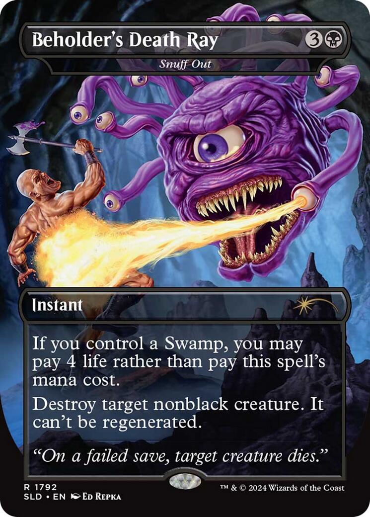 {R} Beholder's Death Ray - Snuff Out [Secret Lair Drop Series][SLD 1792]