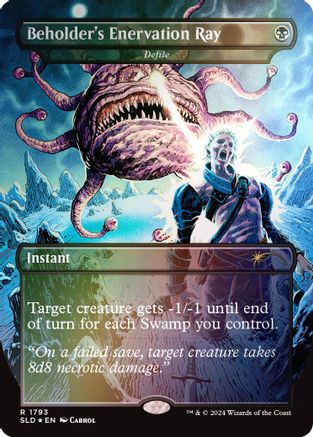 {R} Beholder's Enervation Ray - Defile (Rainbow Foil) [Secret Lair Drop Series][RBF SLD 1793]