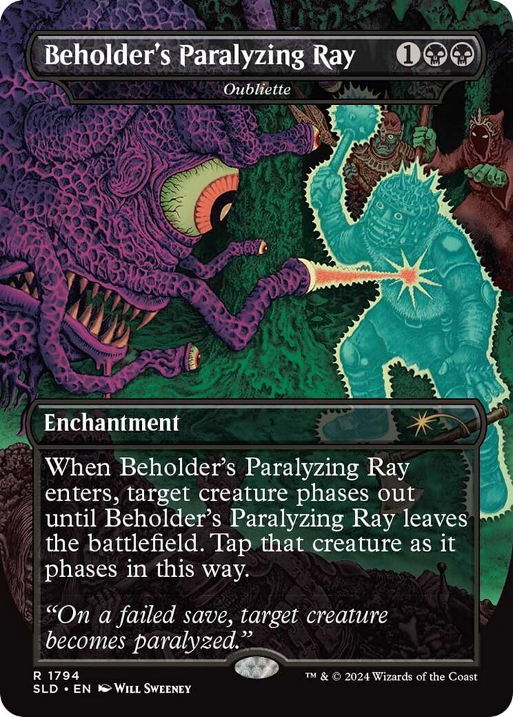 {R} Beholder's Paralyzing Ray - Oubliette [Secret Lair Drop Series][SLD 1794]