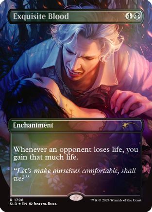 {R} Exquisite Blood (Rainbow Foil) [Secret Lair Drop Series][RBF SLD 1798]