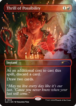 {R} Thrill of Possibility (Rainbow Foil) [Secret Lair Drop Series][RBF SLD 1805]