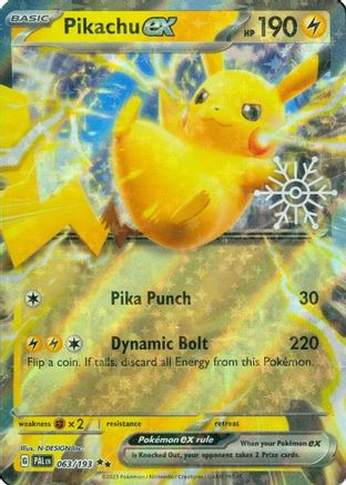 [PKM] Pikachu ex (063/193) (Holiday Calendar) [Miscellaneous Cards]