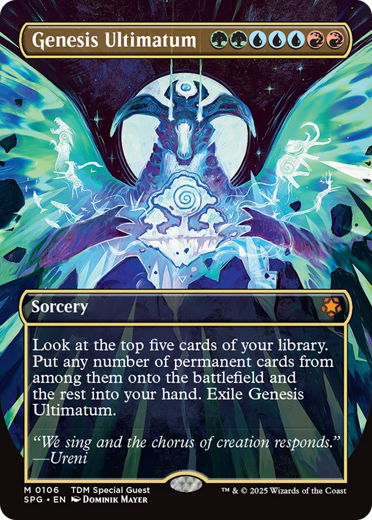 {R} Genesis Ultimatum (Borderless) [Tarkir: Dragonstorm Special Guests][SPG 106]
