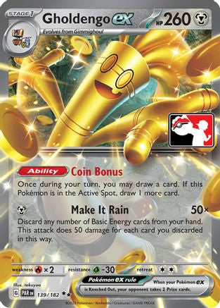 [PKM] Gholdengo ex (139/182) [Prize Pack Series Five]