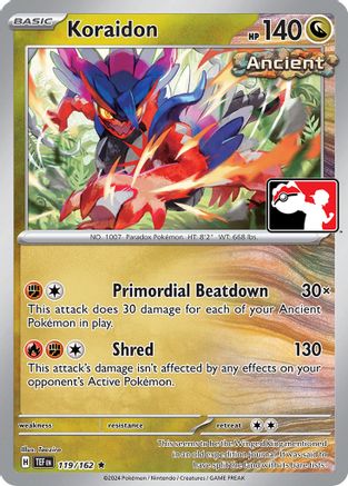[PKM] Koraidon (119/162) [Prize Pack Series Five]