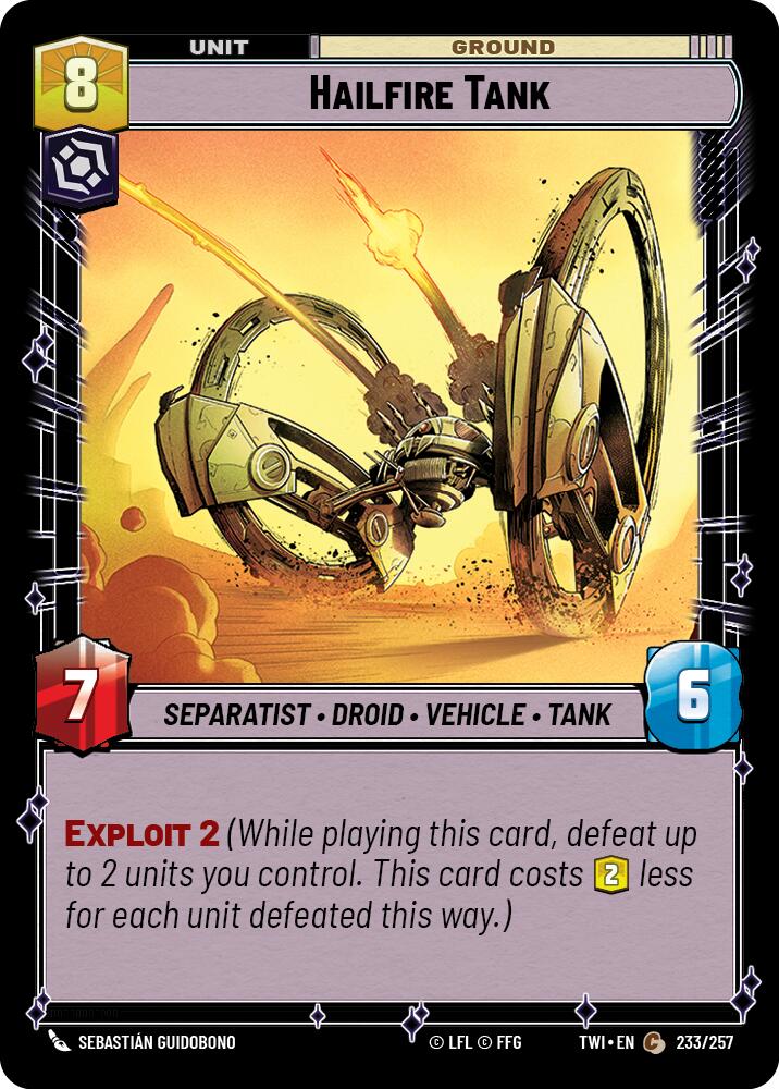 {SW-C}Hailfire Tank (233/257) [Twilight of the Republic]
