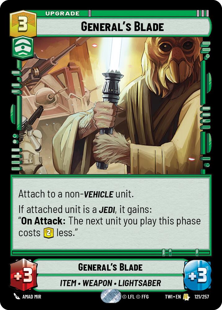 {SW-R}General's Blade (121/257) [Twilight of the Republic]