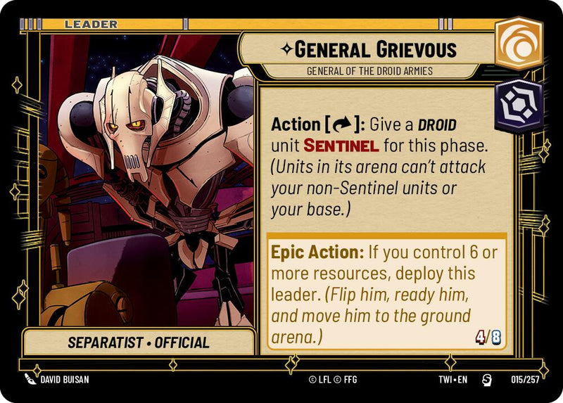 {SW-LD}General Grievous - General of the Droid Armies (015/257) [Twilight of the Republic]