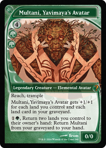 {R} Multani, Yavimaya's Avatar (Future Sight) [Mystery Booster 2][MB2 248]