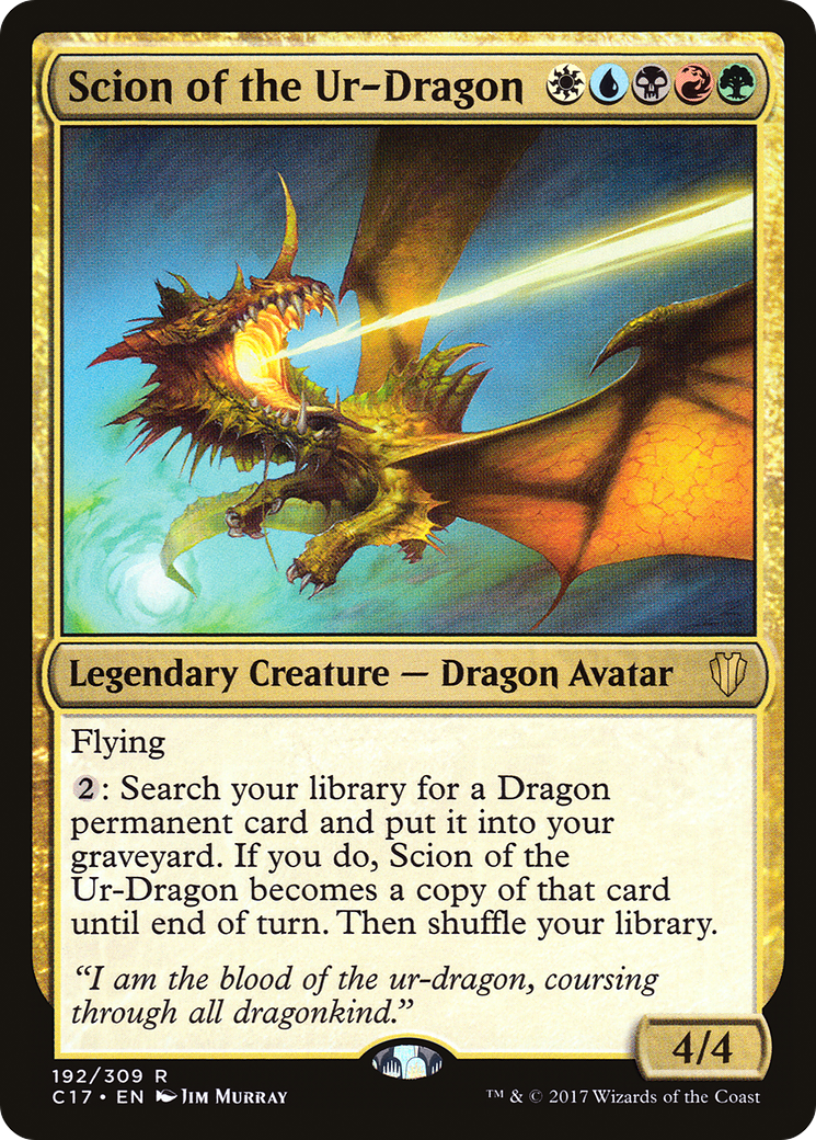 {R} Scion of the Ur-Dragon [Commander 2017][C17 192] - Misty Mountain Games