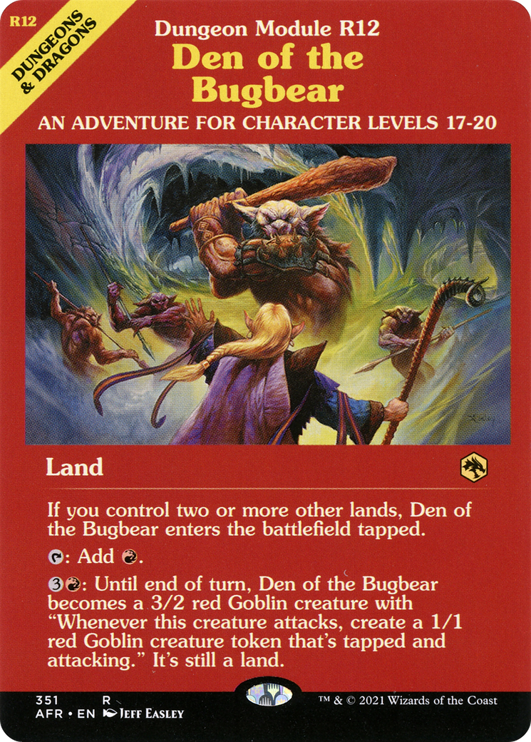 {R} Den of the Bugbear (Dungeon Module) [Dungeons & Dragons: Adventures in the Forgotten Realms][AFR 351]