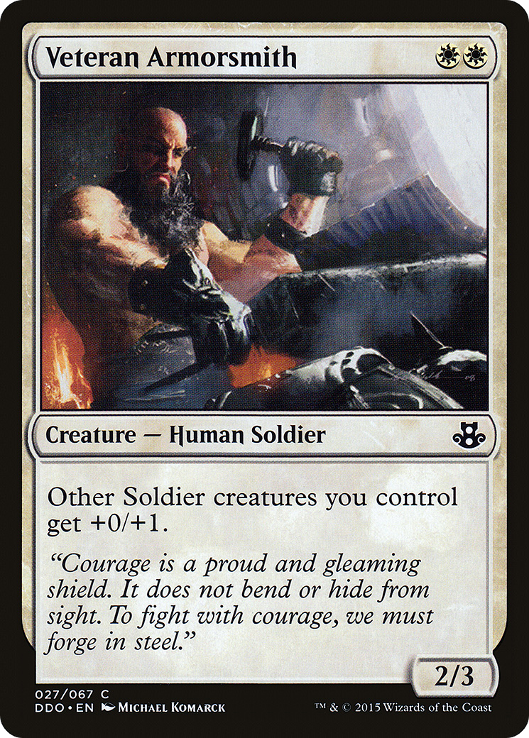 {C} Veteran Armorsmith [Duel Decks: Elspeth vs. Kiora][DDO 027]