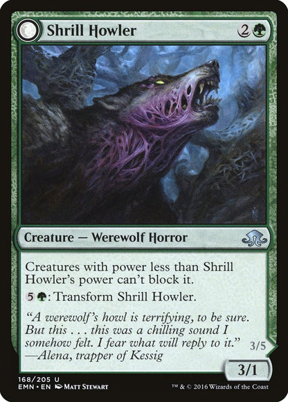 {C} Shrill Howler // Howling Chorus [Eldritch Moon][EMN 168]