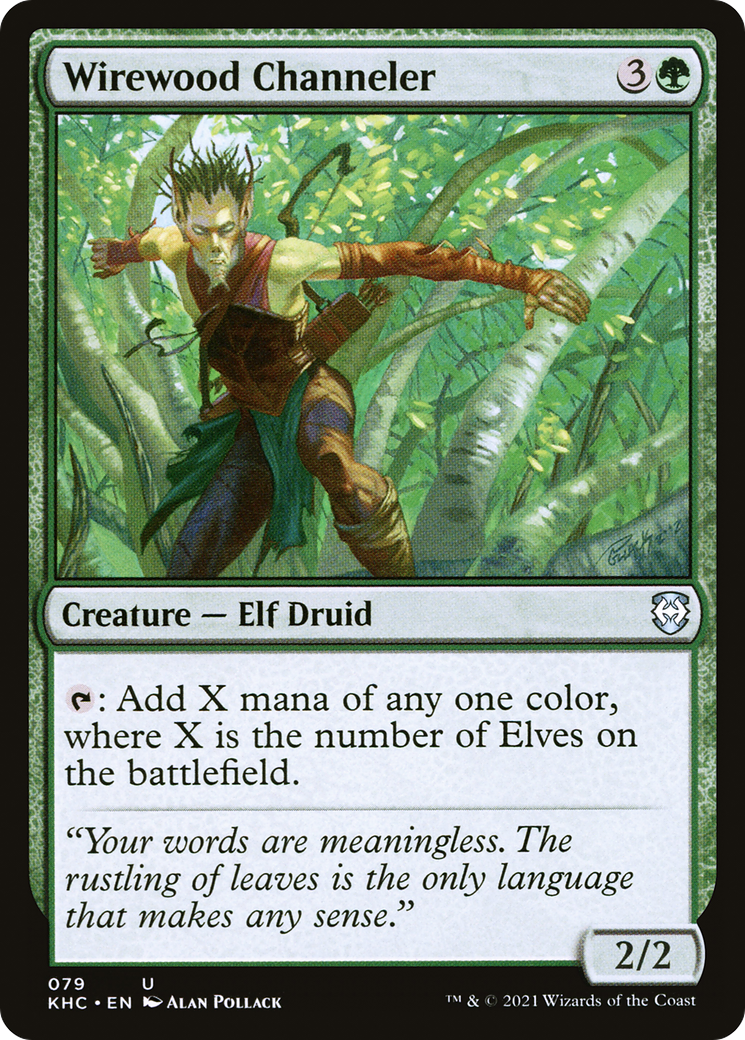 {C} Wirewood Channeler [Kaldheim Commander][KHC 079] - Misty Mountain Games