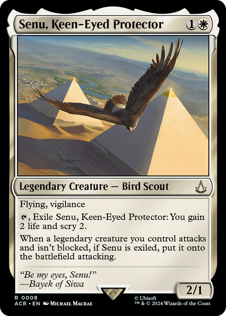 {R} Senu, Keen-Eyed Protector [Assassin's Creed][ACR 008]
