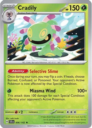 [PKM] Cradily (006/142) [Scarlet & Violet: Stellar Crown]