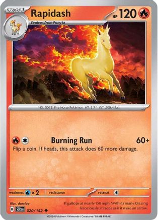 [PKM] Rapidash (020/142) [Scarlet & Violet: Stellar Crown]