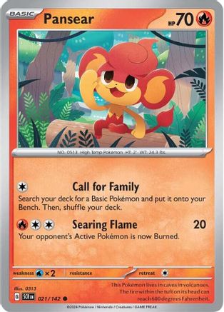 [PKM] Pansear (021/142) [Scarlet & Violet: Stellar Crown]