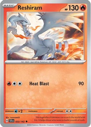 [PKM] Reshiram (022/142) [Scarlet & Violet: Stellar Crown]