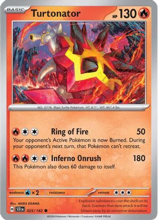 [PKM] Turtonator (025/142) [Scarlet & Violet: Stellar Crown]