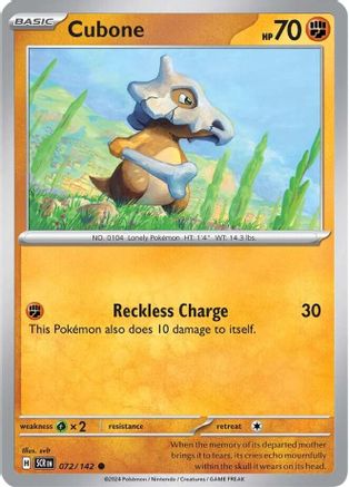 [PKM] Cubone (072/142) [Scarlet & Violet: Stellar Crown]
