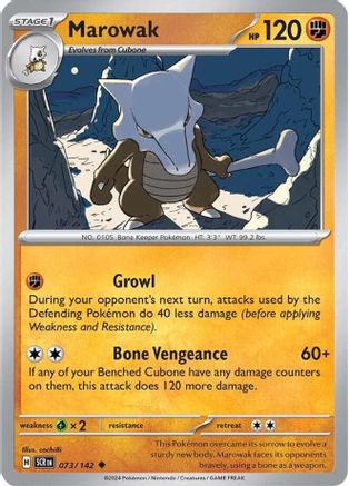 [PKM] Marowak (073/142) [Scarlet & Violet: Stellar Crown]