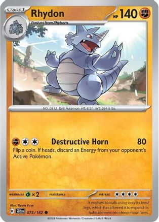 [PKM] Rhydon (075/142) [Scarlet & Violet: Stellar Crown]