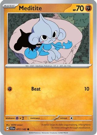 [PKM] Meditite (077/142) [Scarlet & Violet: Stellar Crown]