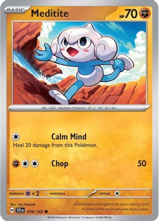 [PKM] Meditite (078/142) [Scarlet & Violet: Stellar Crown]