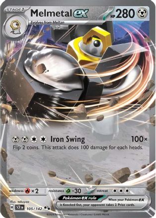 [PKM] Melmetal ex (105/142) [Scarlet & Violet: Stellar Crown]