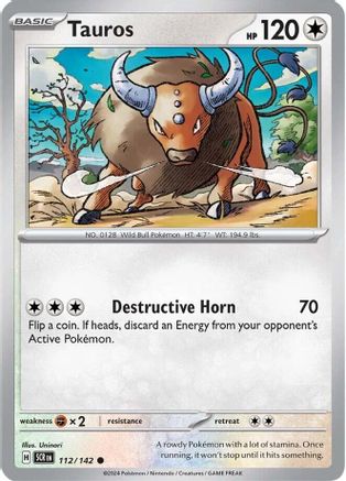 [PKM] Tauros (112/142) [Scarlet & Violet: Stellar Crown]