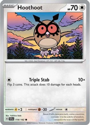 [PKM] Hoothoot (114/142) [Scarlet & Violet: Stellar Crown]
