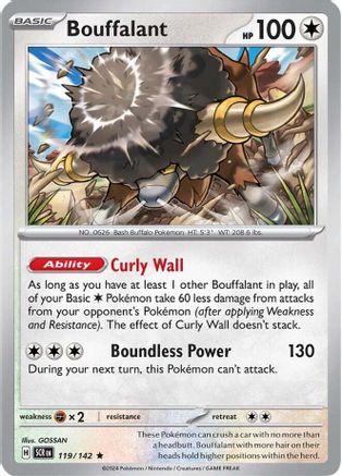 [PKM] Bouffalant (119/142) [Scarlet & Violet: Stellar Crown]