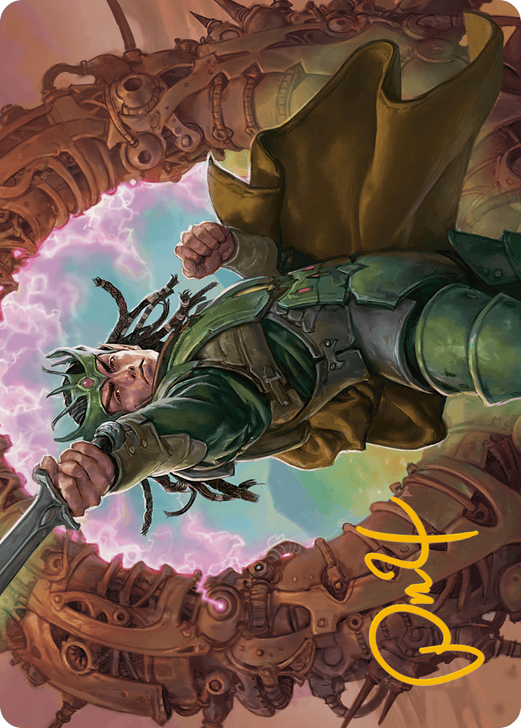 {A} Eladamri, Korvecdal Art Card (Gold-Stamped Signature) [Modern Horizons 3 Art Series][GS AMH3 009]