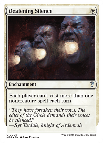 {C} Deafening Silence (White Border) [Mystery Booster 2][MB2 009]