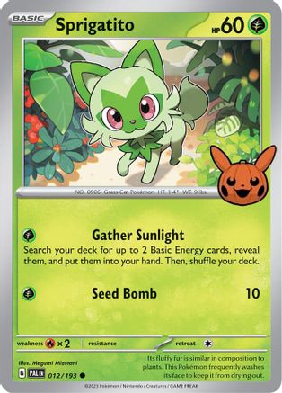 [PKM] Sprigatito (012/193) [Trick or Trade 2024]