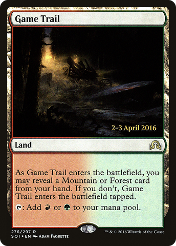 {R} Game Trail [Shadows over Innistrad Prerelease Promos][PR SOI 276]