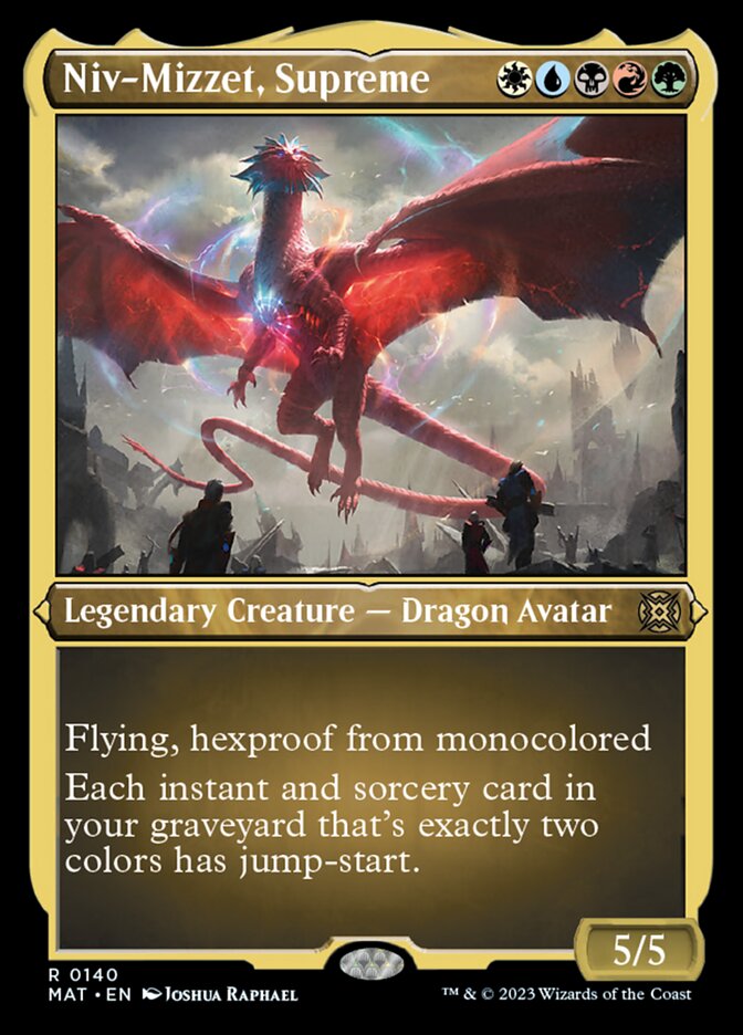 {R} Niv-Mizzet, Supreme (Foil Etched) [March of the Machine: The Aftermath][MAT 140]