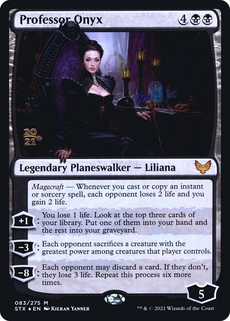 {R} Professor Onyx [Strixhaven: School of Mages Prerelease Promos][PR STX 083]