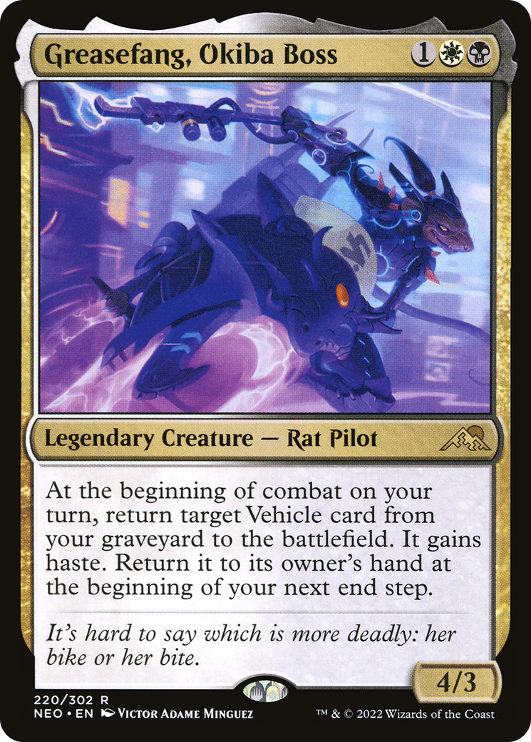 {R} Greasefang, Okiba Boss [Kamigawa: Neon Dynasty][NEO 220]