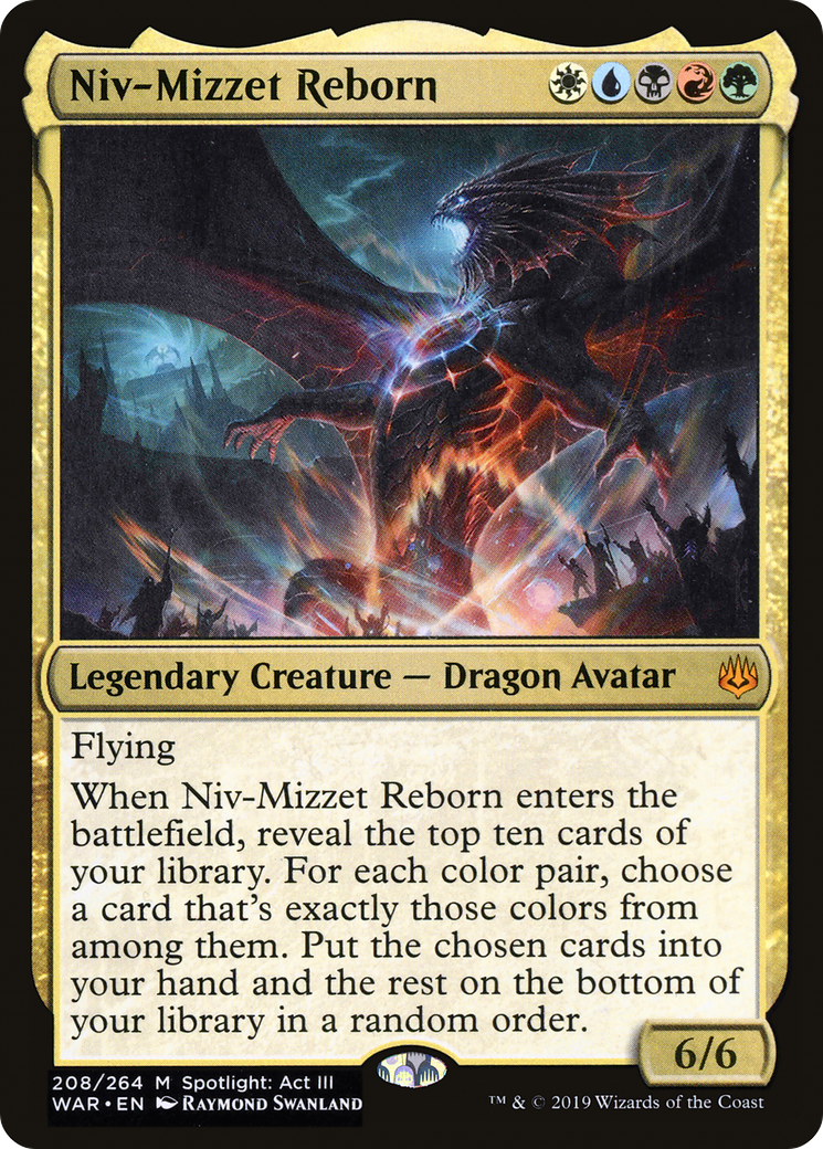 {R} Niv-Mizzet Reborn [War of the Spark][WAR 208]