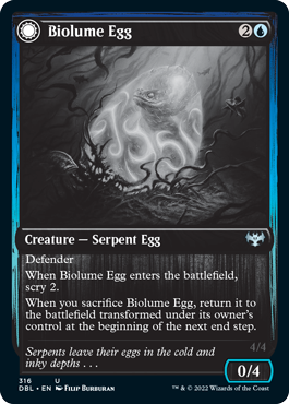 {C} Biolume Egg // Biolume Serpent [Innistrad: Double Feature][DBL 316]