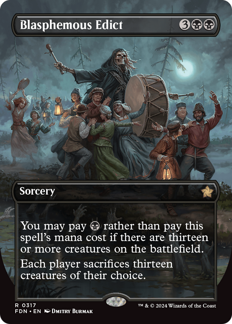 {@R} Blasphemous Edict (Borderless) [Foundations][FDN 317]