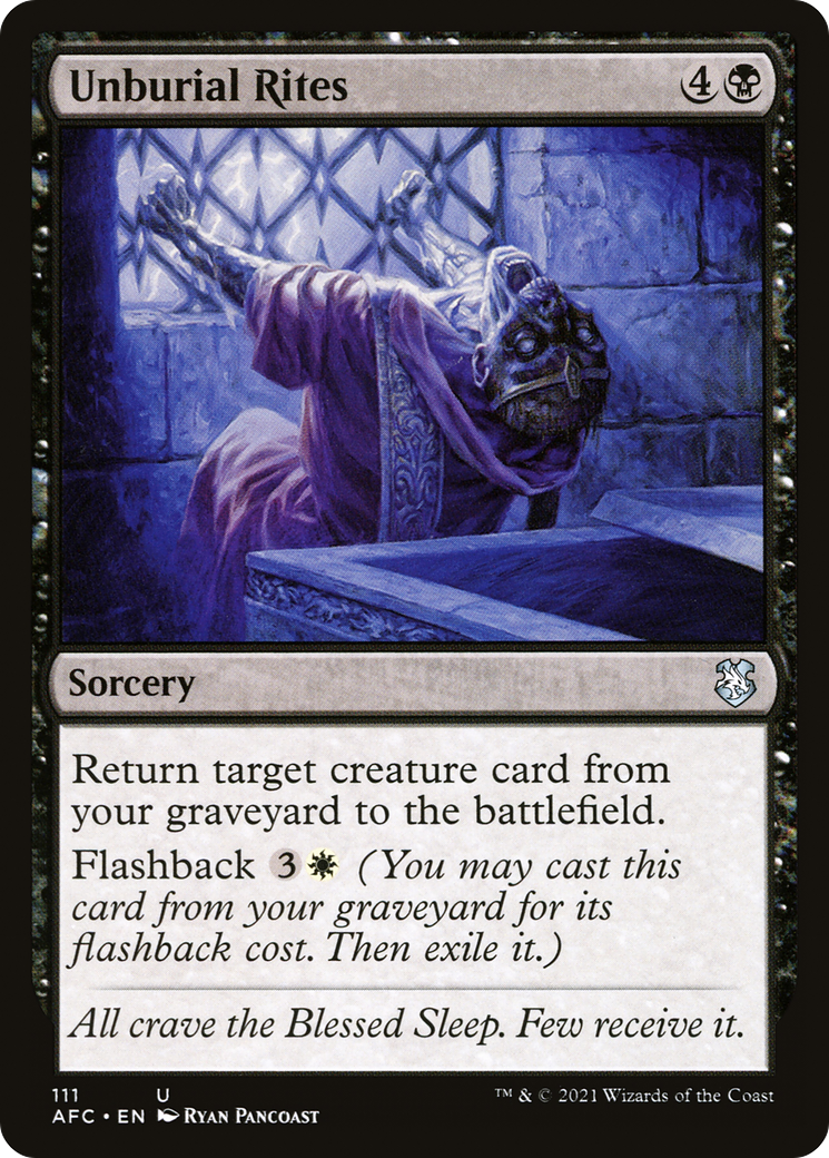 {C} Unburial Rites [Dungeons & Dragons: Adventures in the Forgotten Realms Commander][AFC 111]