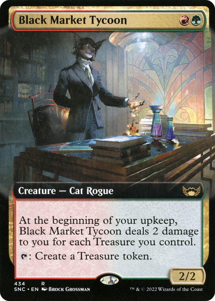 {R} Black Market Tycoon (Extended Art) [Streets of New Capenna][SNC 434]