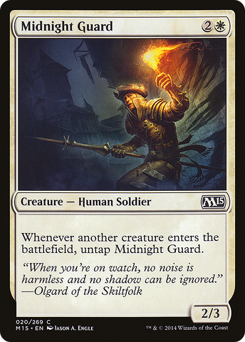 {C} Midnight Guard [Magic 2015][M15 020]