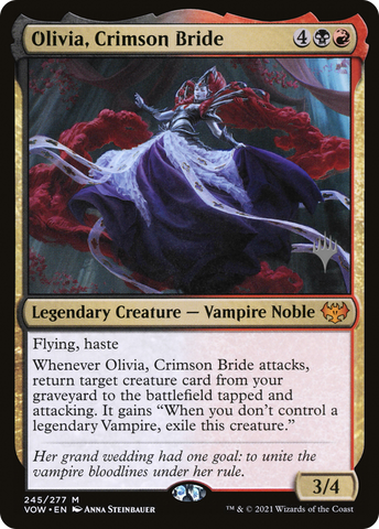 {R} Olivia, Crimson Bride (Promo Pack) [Innistrad: Crimson Vow Promo Pack][PP VOW 245]