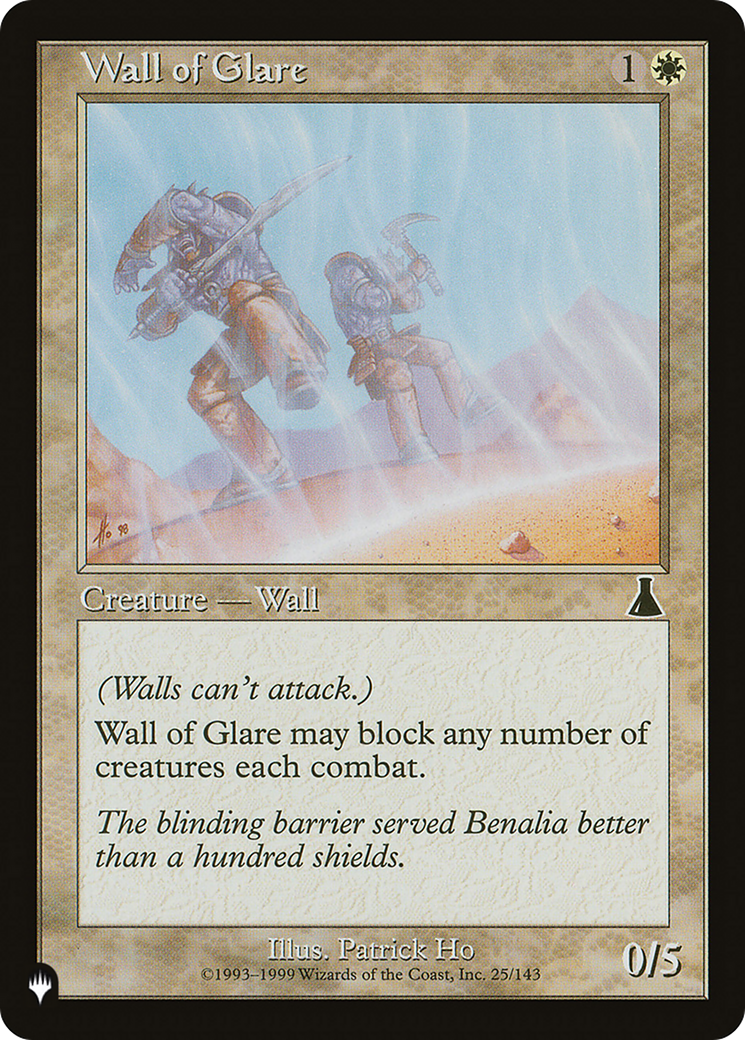 Wall of Glare [LIST 25/143]