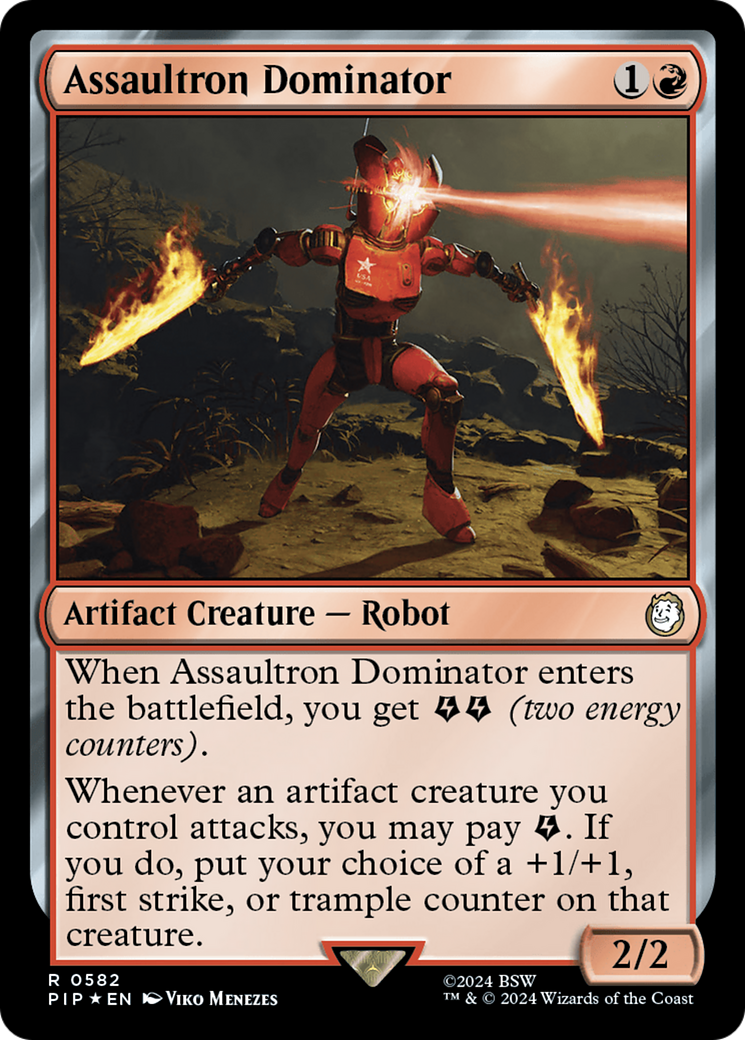 {R} Assaultron Dominator (Surge Foil) [Fallout][PIP 582]